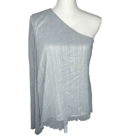 House of Harlow X Revolve Light Blue One Shoulder Blouse Top Size XL - Picture 1 of 9